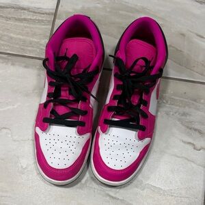 Kids Pink and White Sneakers size 6.5Y